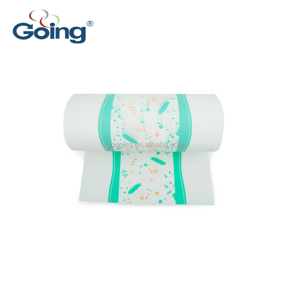 Non breathable PE film Polyethylene film with printing raw material for training pant baby diapers