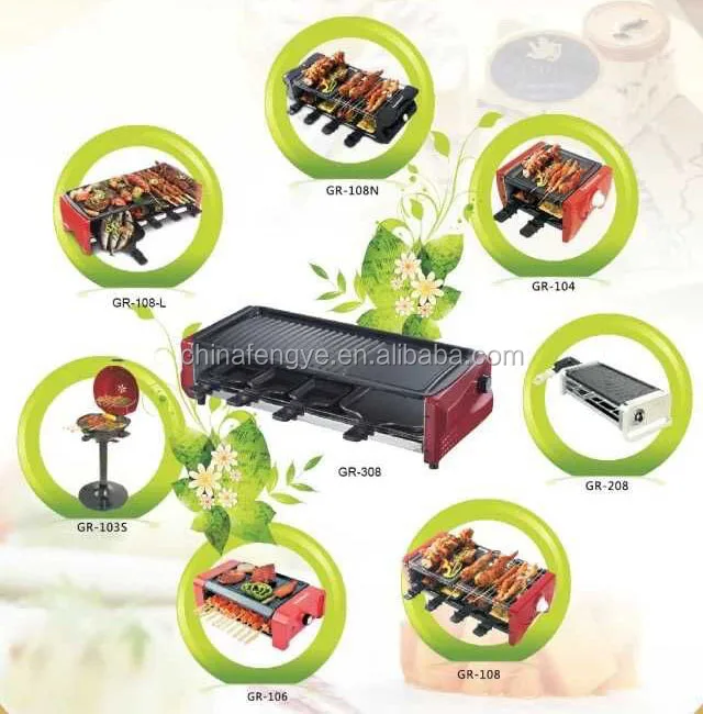 Electric stone grill home electric raclette grill