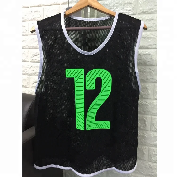 cheap reversible mesh football training vest youth adult sports soccer bibs