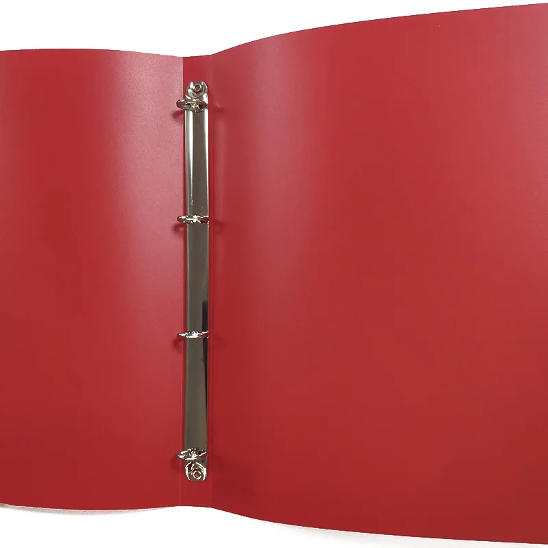 
PP matte plastic folder 4 ring binder folder PP clip file folder with custom design 