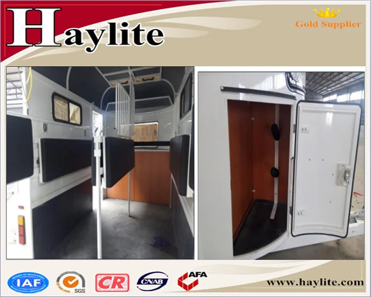 Australia standard Chinese imported gooseneck horse floats trailer with living area