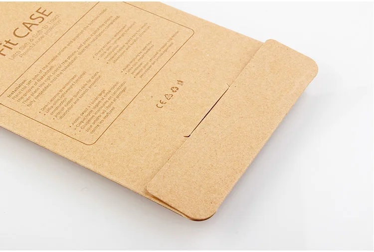 
Retail recycleld 400g kraft paper packaging for phone case 