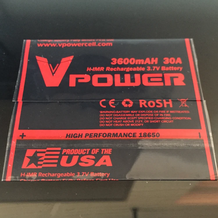 18650 battery shrink wrap/18650 battery heat shrink wrap with OEM service