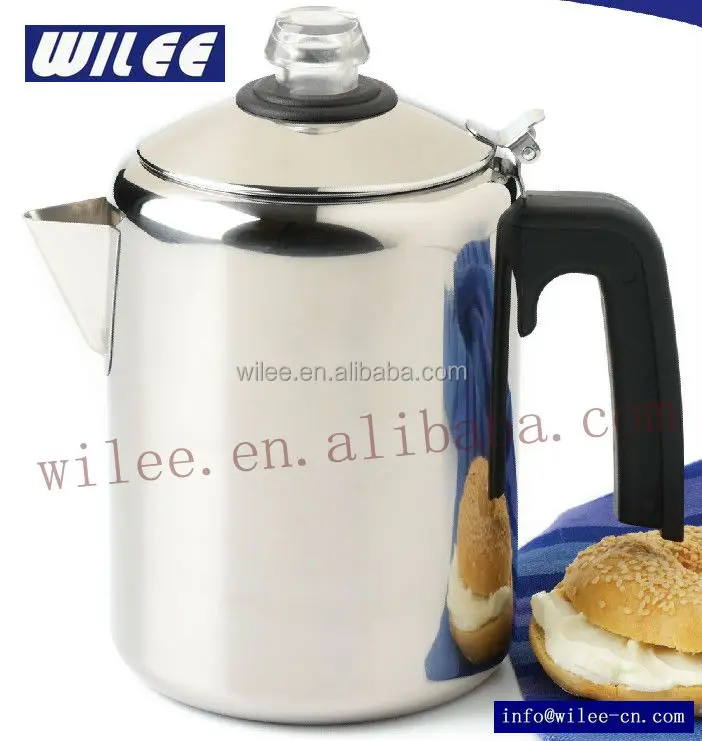 Stainless steel non-electric no electricity Stove Top Coffee percolator coffee maker