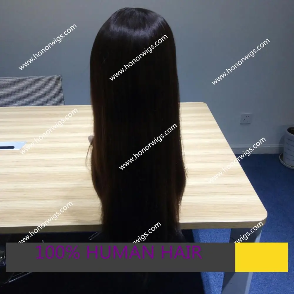 JH52 jewish wig 100% Chinese virgin hair in stock 22inches all hair same length with big layers silk top 4x4inch wigs