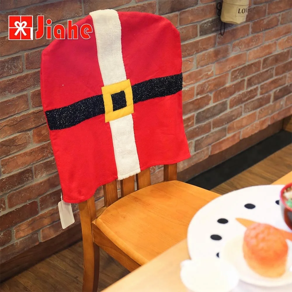 
Wholesale christmas table decor santa chair sash covers 