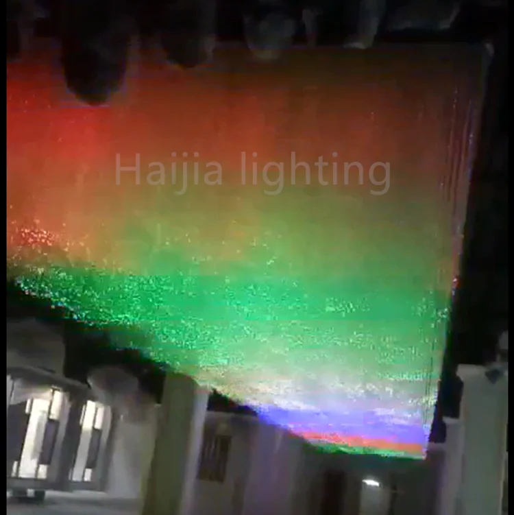 DMX512 running colourful bar and night club disco lighting decoration cloud fiber optic chandelier