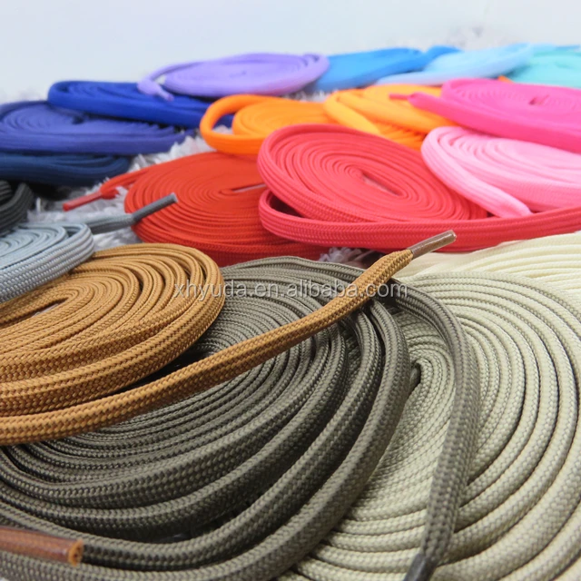 Custom shoe laces Design Flat Elastic Polyester Shoe Strings Sports Shoelaces