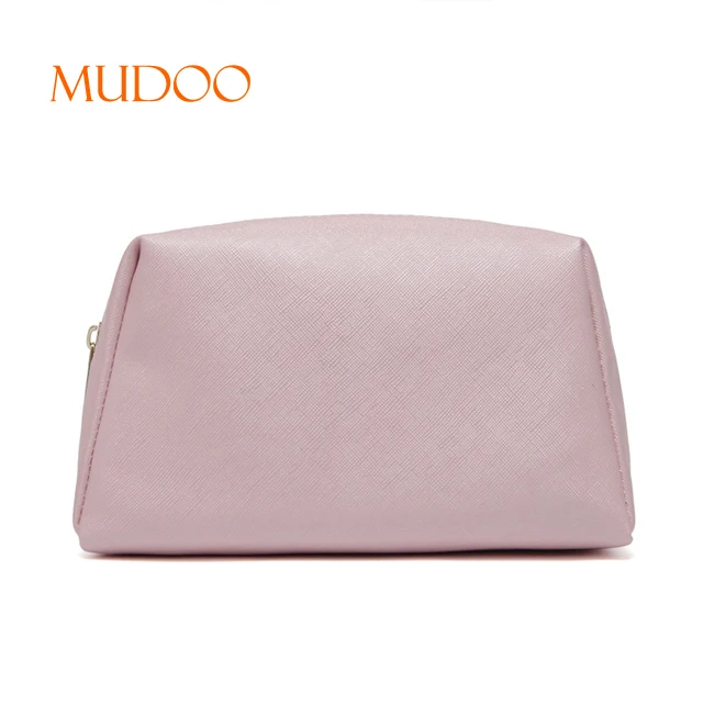 Pink PU Cosmetic Bag Waterproof Makeup Bag Customized