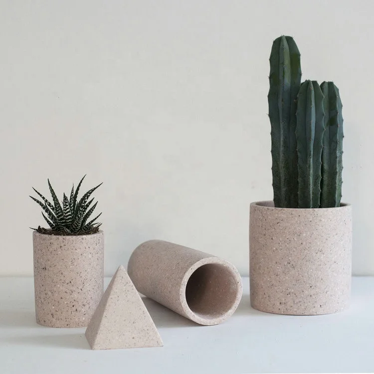 Graceful appearance living room home decor porcelain vase / terrazzo tall elegant vases for decor