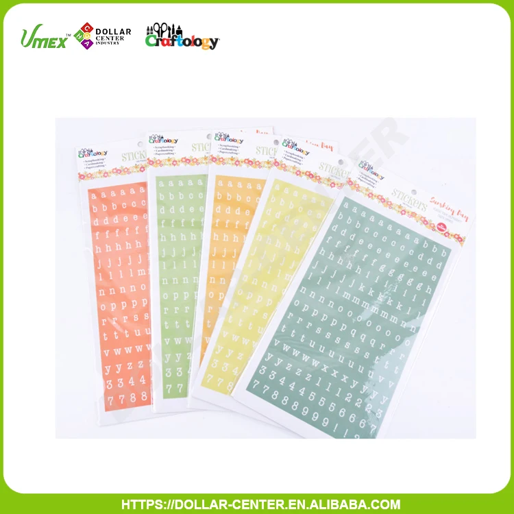 DIY best washi tape alphabet red paper sticker