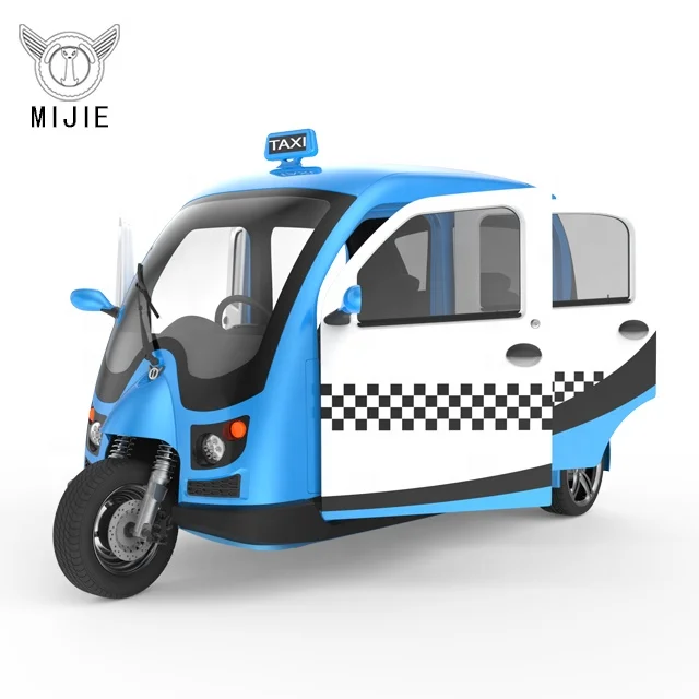 
3 wheelers UTV/3x2 Passenger Tricycle Taxi/Closed body tricycle/Electric Rickshaw /6 Seat 