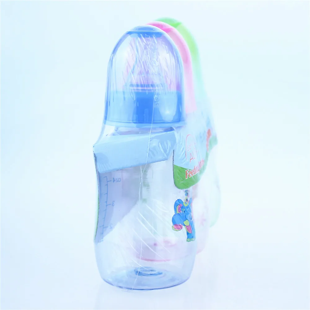Дугообразный цветной дизайн с изображением животных ПП без бисфенола А молочная бутылочка для кормления малыша в