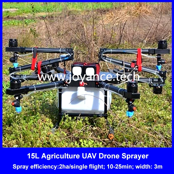 Unmanned Agriculture Spraying Drone/UAV Drone Crop Sprayer/15kg High Efficiency Fumigation Drone