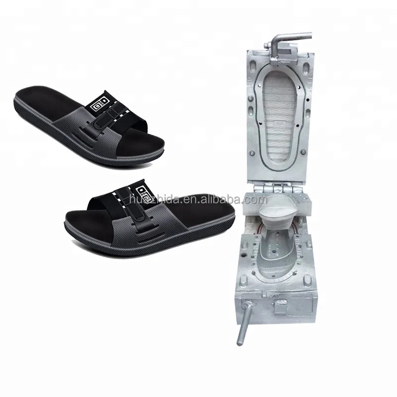 China Aluminium Mould Manufacturer Factory New Design 2 Color Shoe Mold Pvc Air Blowing Slipper Mould