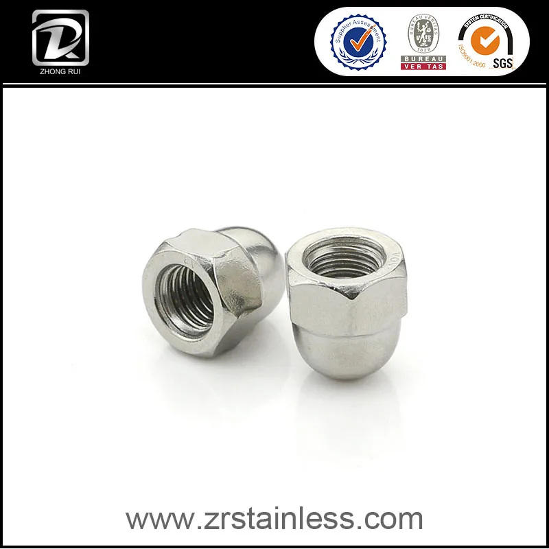 DIN 1587 ИЗ НЕРЖАВЕЮЩЕЙ СТАЛИ Шестигранный Куполообразной Крышкой, Гайка