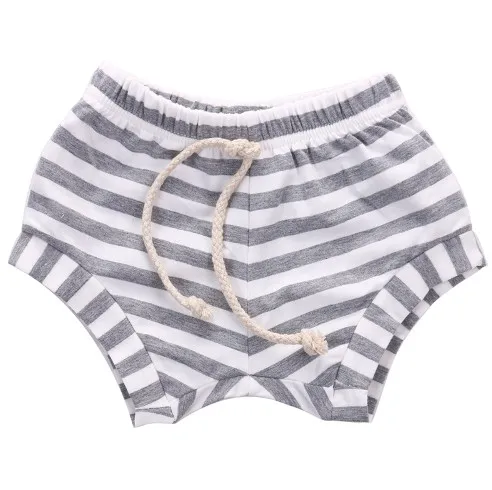 
Lovely Newborn Bebes Bottoms Bloomers Cotton Yarn dyed stripes toddler wide leg shorts  (60783175189)
