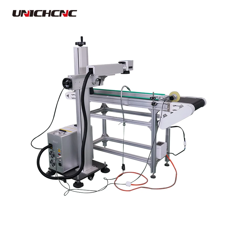 Fly laser metal marking machine price list with software ezcad