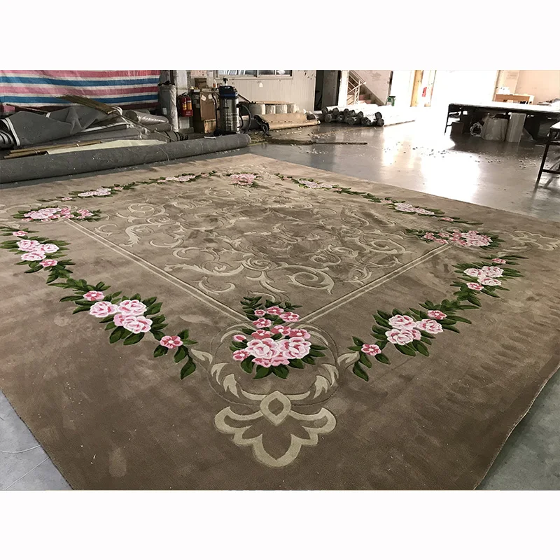 custom home hotel business commercial  living room bedroom villa wool with silk decoration carpet