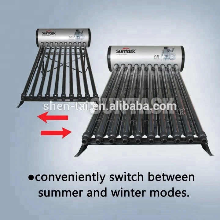 Suntask CPC high efficiency 316L pressurized solar water heater