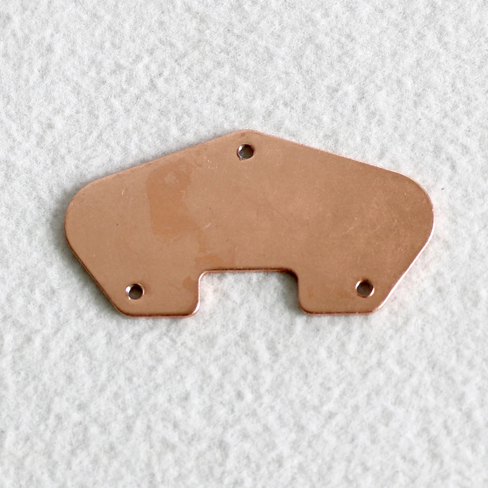 6-32 US Standard Screw Holes Tele Electric Guitar Pickup Baseplate with Copper Plated Steel Material