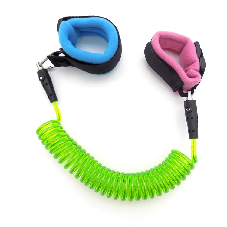 OEM Guofeng child safety walking anti lost wrist link strap for toddler, safety wristband leash with key & lock