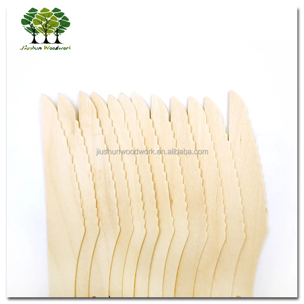 Customized logo disposable wooden cutlery set / fork / spoon