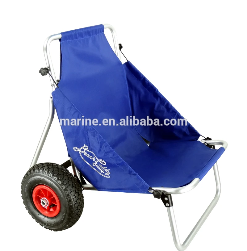convertible rolling aluminum fishing trolley cart fish cart caddy beach trolley chair for camping