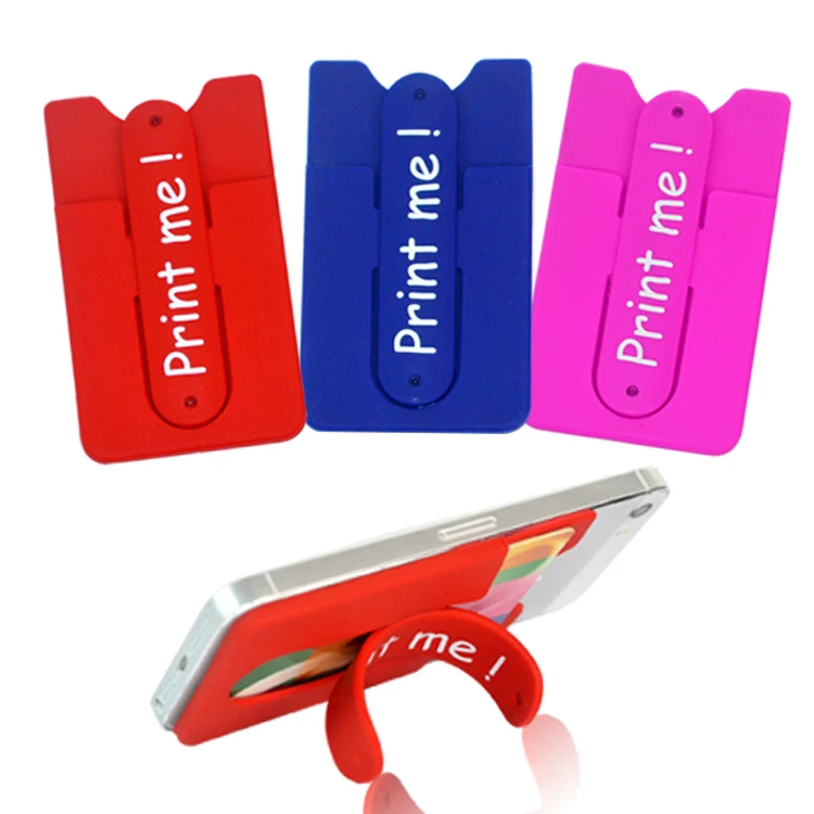 Mobile Phone Silicone Sticky card holder stand