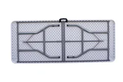 180cm regular folding plastic wholesale table with matel legs