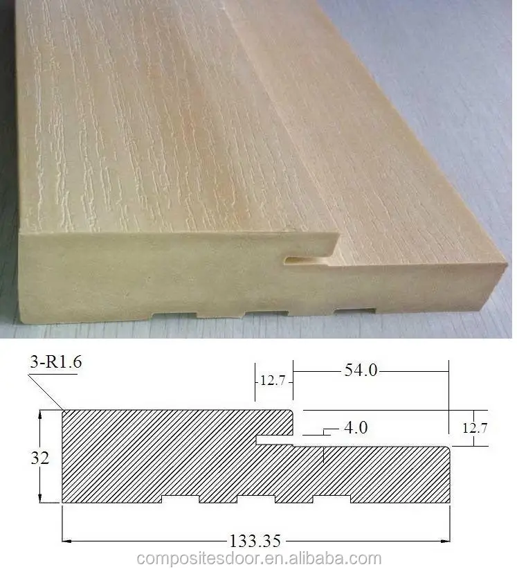 solid WPC PVC door jamb