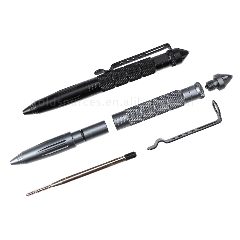 
High hardness tungsten steel tactical pen glass breaker women self defense pen 