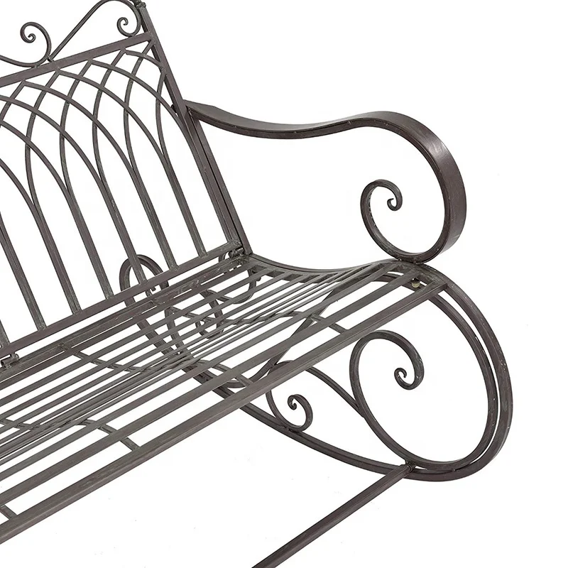 Лидер продаж, высококачественная металлическая скамья-качалка для отдыха в саду