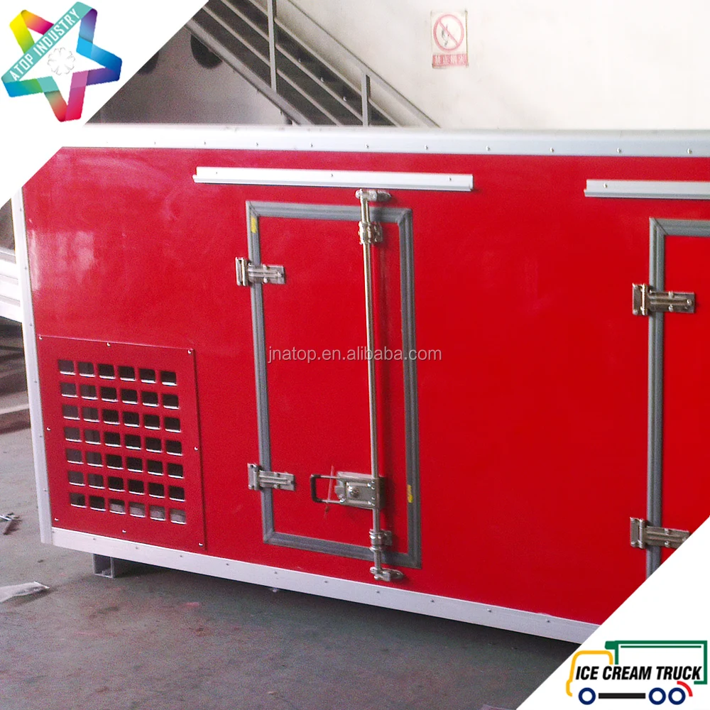 ColdKing 3.4m long -40C ice cream truck body with Kooltube eutectic refrigeration unit for KIA K3000S light duty ice cream truck