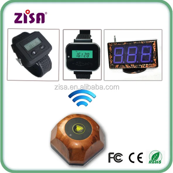 Ресторан вызов системы, официант зуммер система, наручные часы пейджер