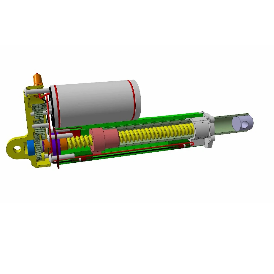 50mm, 100mm, 150mm, 200mm or customized stroke linear actuator for satellite antenna