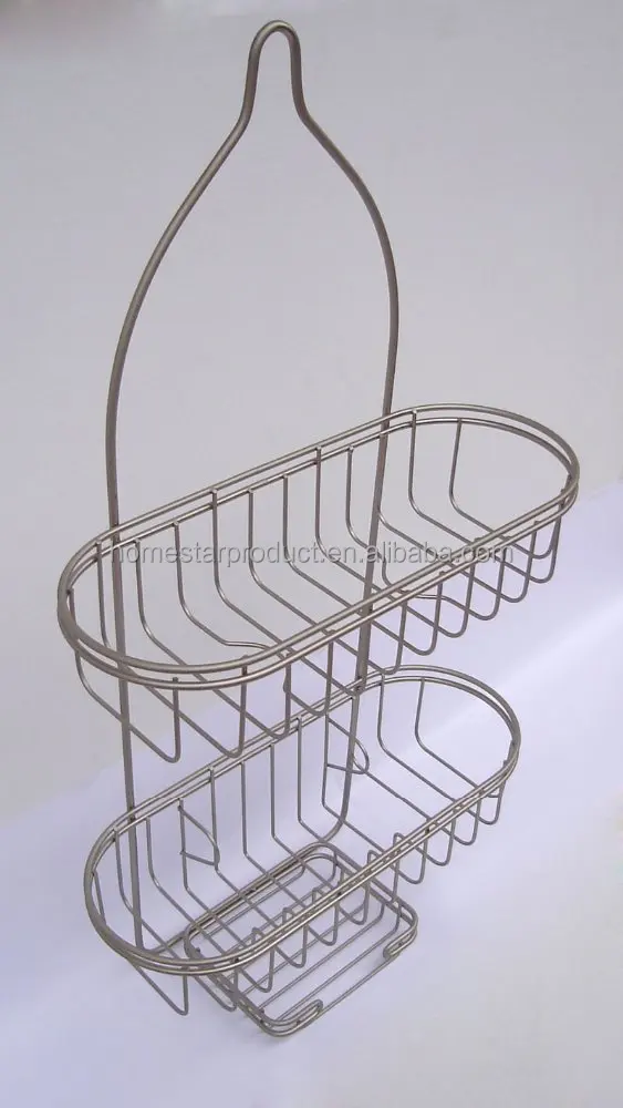 
Bathroon metal shower caddy with suction cup and Expandable Rust-Proof Bath shower Caddy 