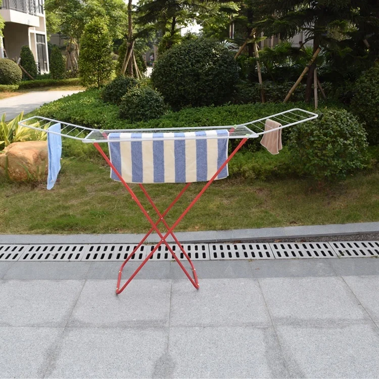 Portable Wing Hanging Folding Clothes Dryer Rack For Towel