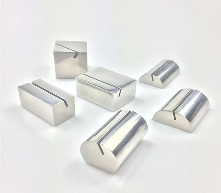 Настольная визитница из нержавеющей стали, держатель для визиток, настольная подставка, зажим для меню