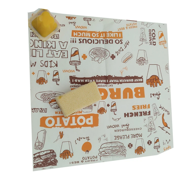 
Colorful Print Factory Customized China Printing Manufacture customized wax paper food packaging 