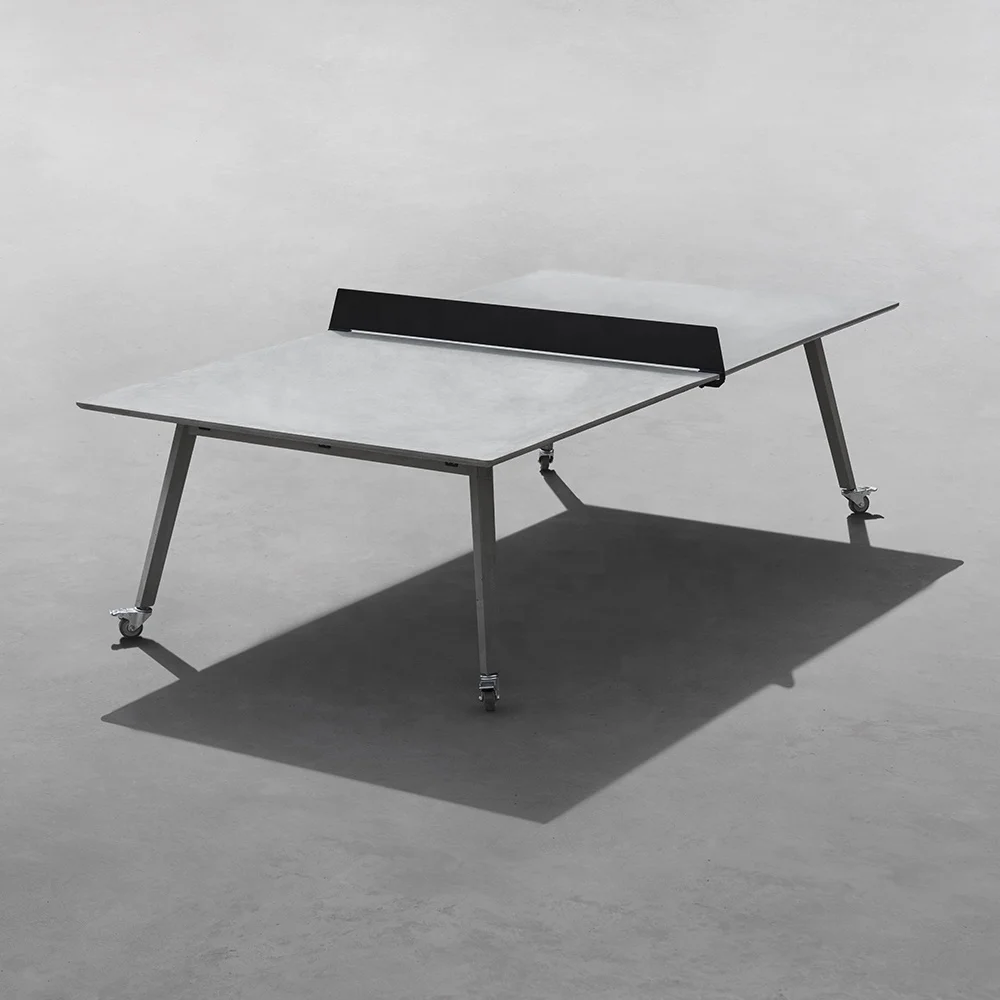Bentu Zhong movable UHPC concrete table outdoor garden or public table tennis pingpong table