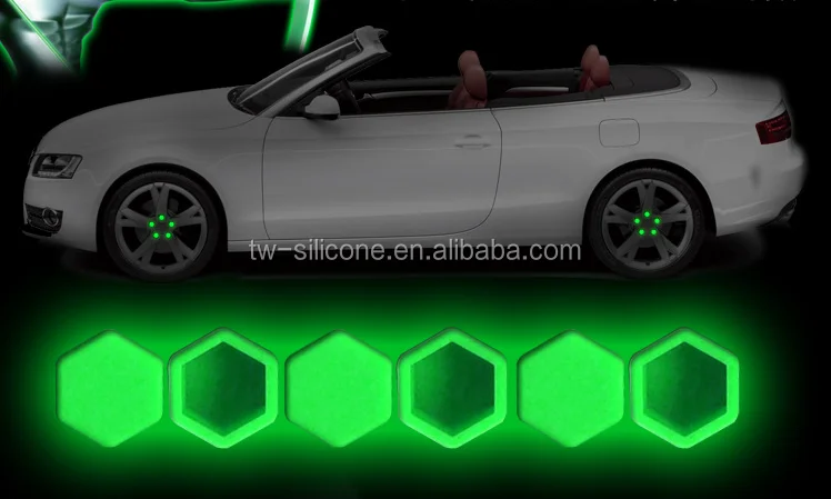 Glow in the Dark Silicone Wheel Nut Cover