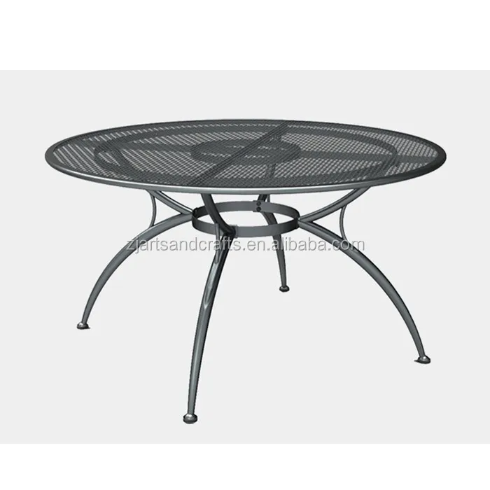Металлический Сетчатый квадратный обеденный стол для сада