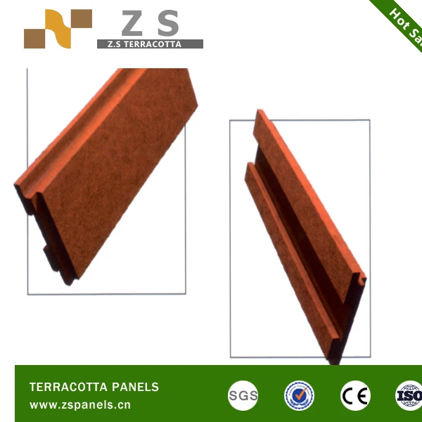 
Wall cladding klinker brick for facade system, ventilated terracotta panel facade floor ceram tile 