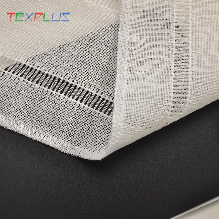 polyester fabric manufacturers provide linen look sheer fabric for Italy