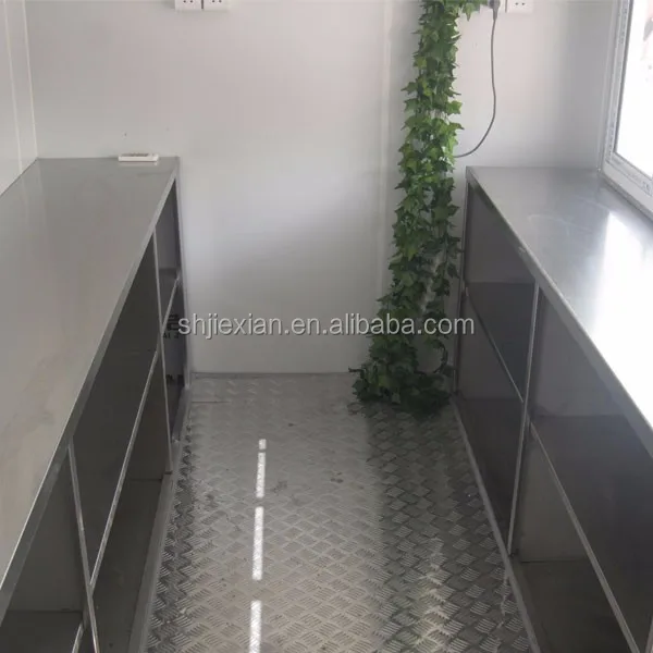 JX-FS400B Concession Square Food Trailer Mobile Coffee Van Ice Cream Truck Hot Dog Cart Portable Food Kiosk