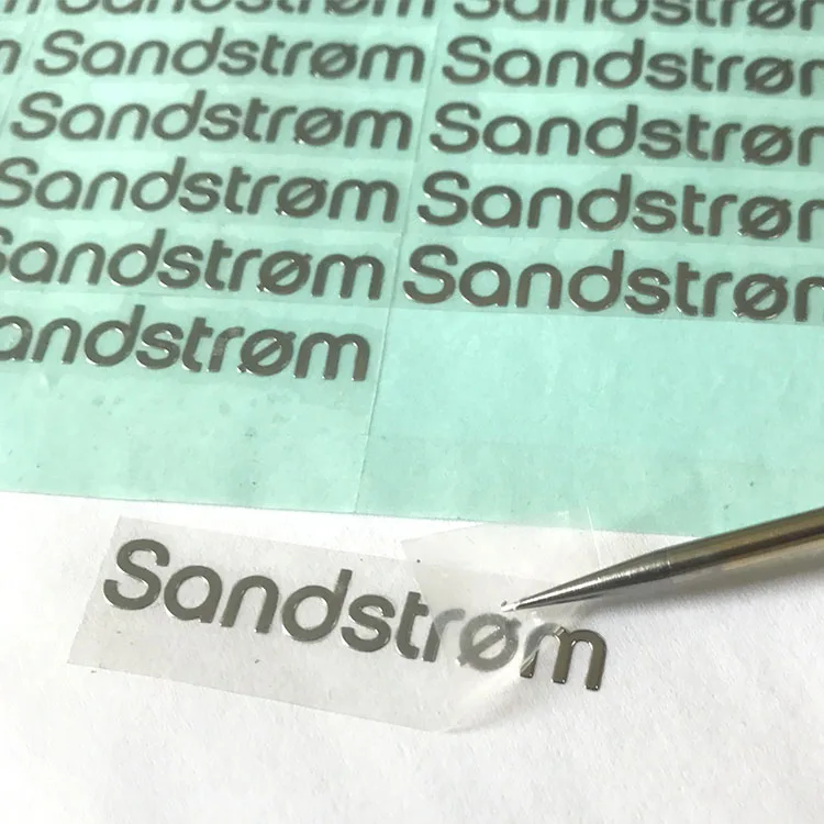 Custom metal transfer stickers 3D embossed Metal Sticker