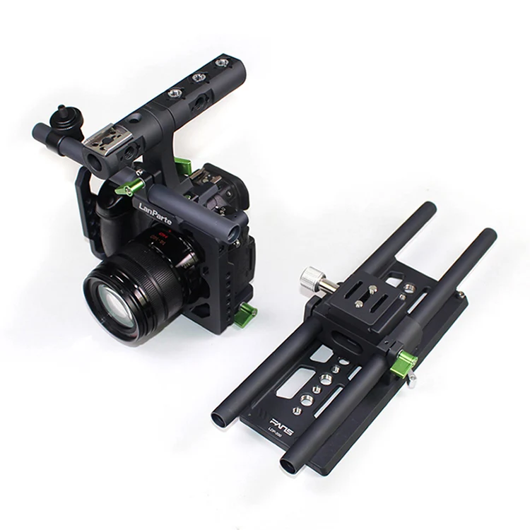 Quick release modular design GH5 GH5s GH4 camera cage with Arri dovetail