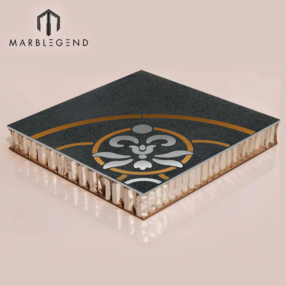 wholesale steel inlay marble aluminium composite panel with 4mm 3mm 5mm thick