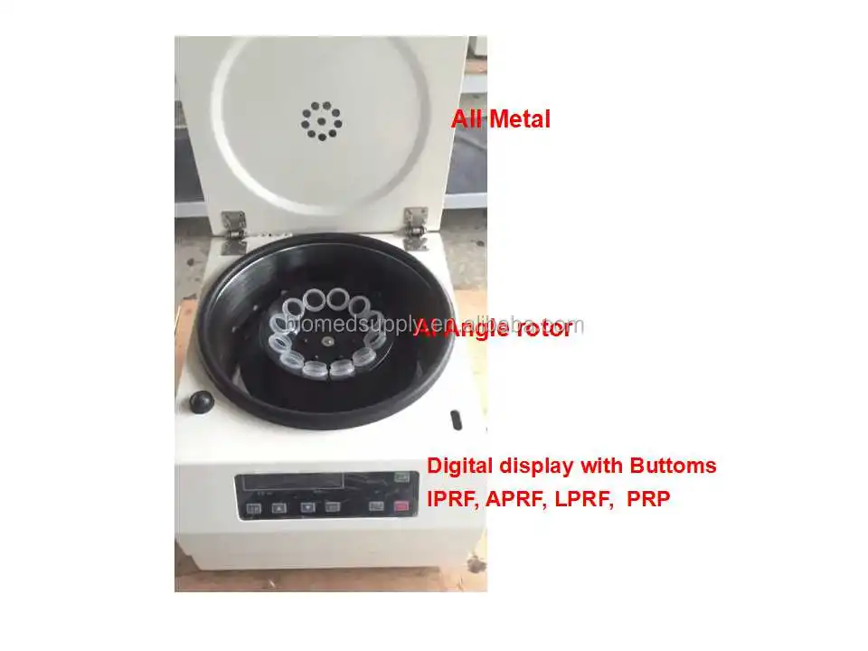 2021 Hospital Equipment PRF Centrifuge with Angle rotor 12 tubes centrifuge for dental